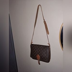  Louis Vuitton Monogram Cartouchière MM crossbody bag in monogram canvas